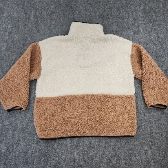 Lou Grey Jacket Womens Large Colorblock Cozy Up 1/4 Zip Sherpa Fleece Pullover - Picture 3 of 16